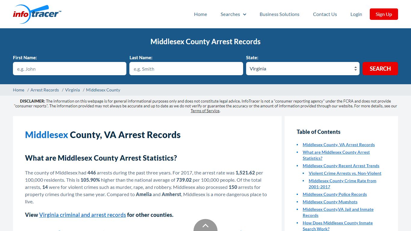 Middlesex County, VA Arrests, Mugshots & Jail Records - InfoTracer