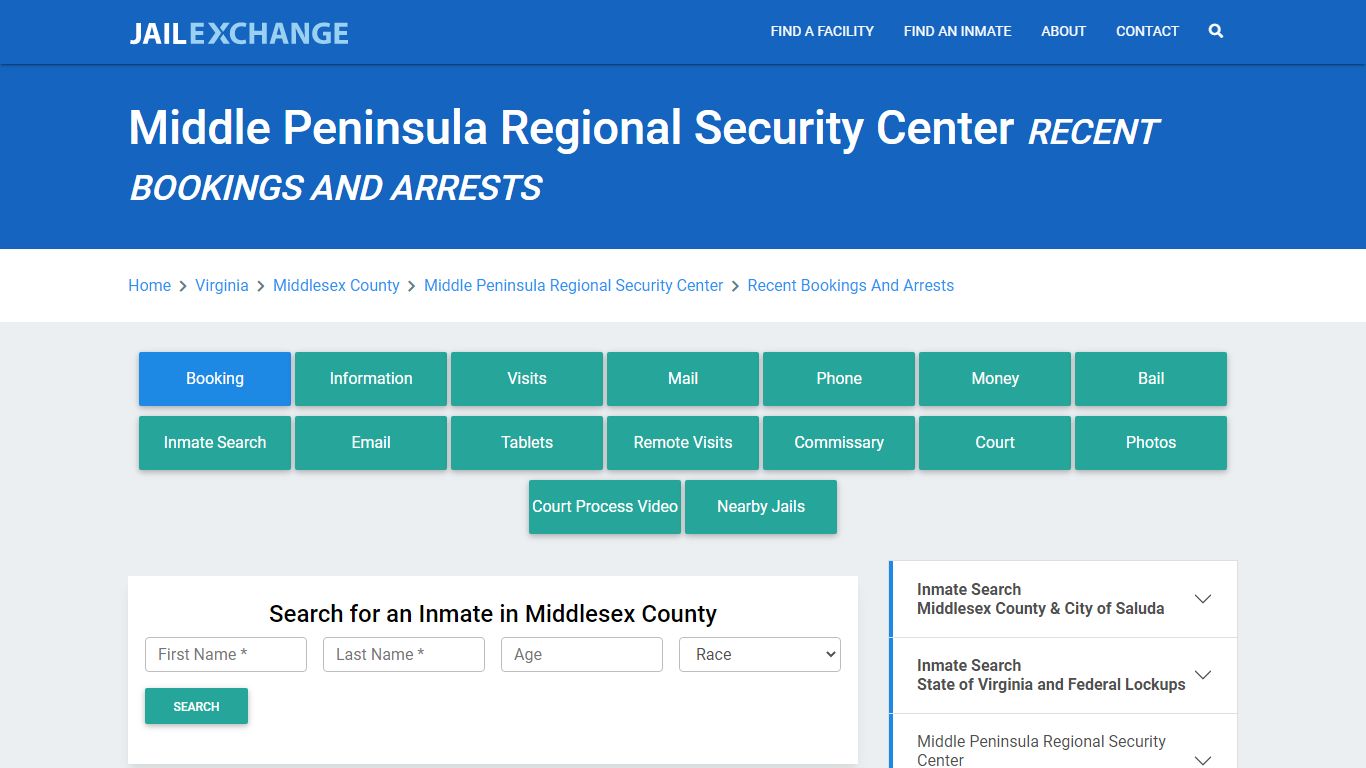 Middle Peninsula Regional Security Center - Jail Exchange