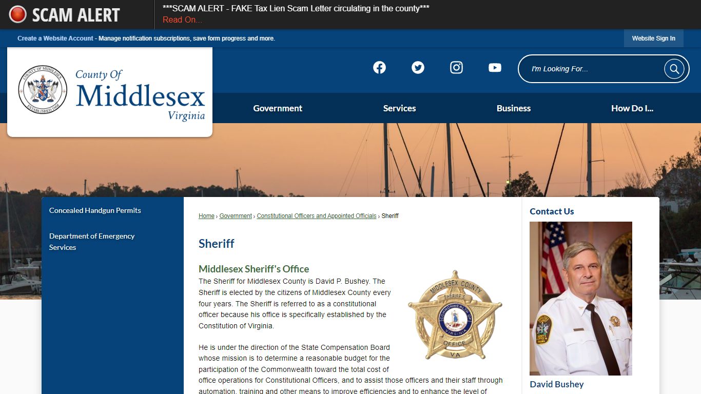 Sheriff | Middlesex County, VA